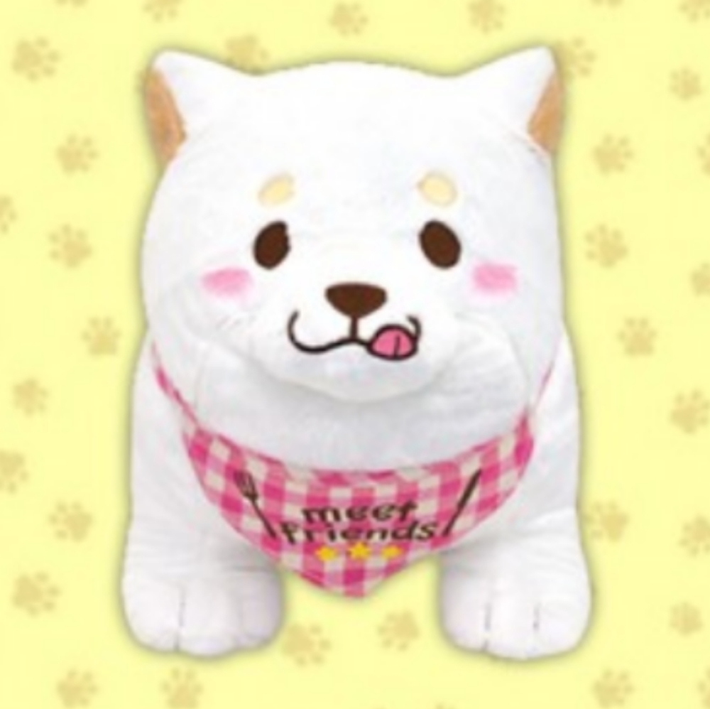 XL Faithful Mochishiba White Dog Plush